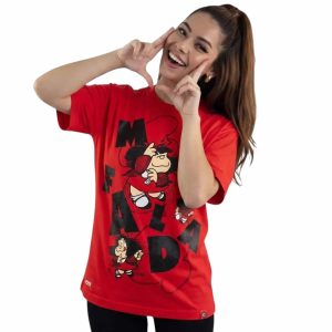 POLO OVERSIZE MC MAFALDA MUJER ROJO